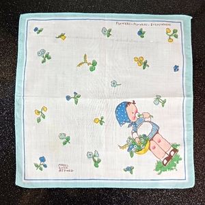 Vintage Mabel Lucie Attwell Children's Hankerchief.
